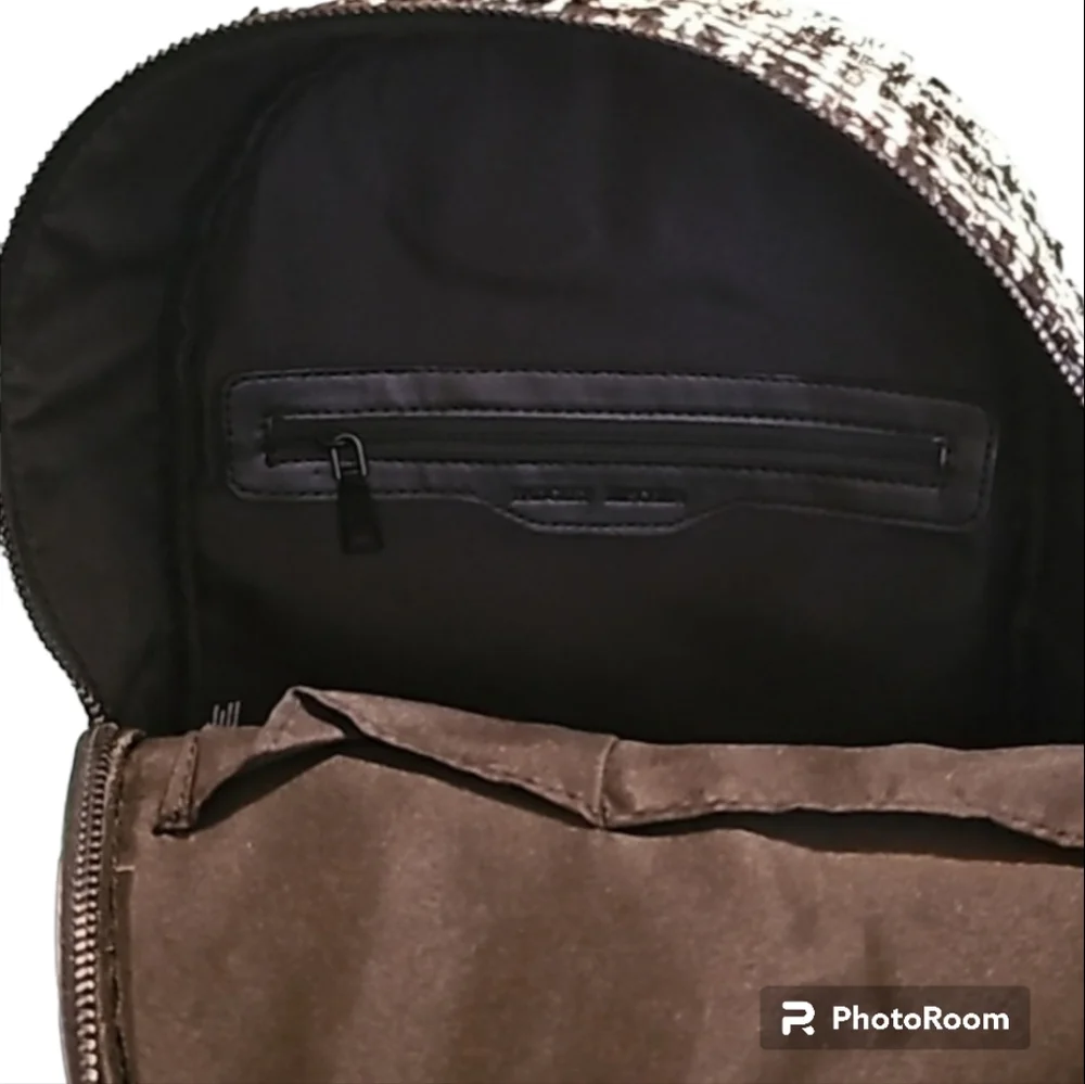 Badgley Mishka Big Diamond Quilted Backpack W/studs - Picture 3 of 8
